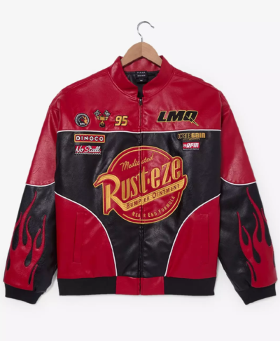 BoxLunch Disney Pixar Cars Lightning McQueen Leather Racing Jacket