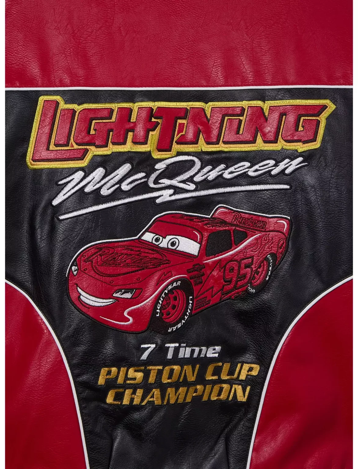 BoxLunch Disney Pixar Cars Lightning McQueen Leather Racing Jacket
