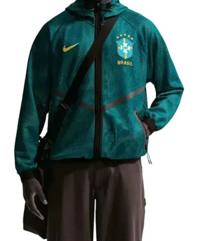 Brazil World Cup 2026 Mesh Anthem Jacket