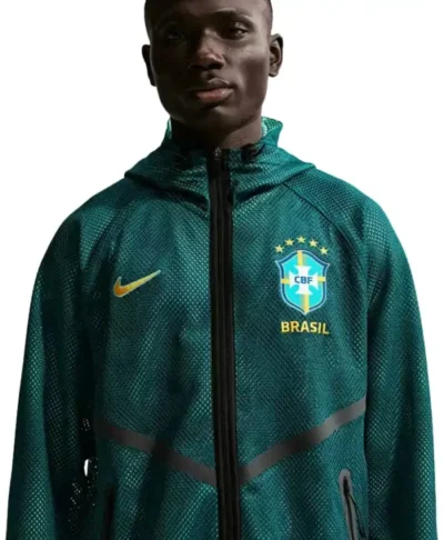 Brazil World Cup 2026 Mesh Anthem Jacket