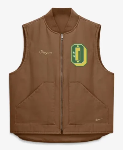 Brown Oregon Ducks Nike Padded Vest