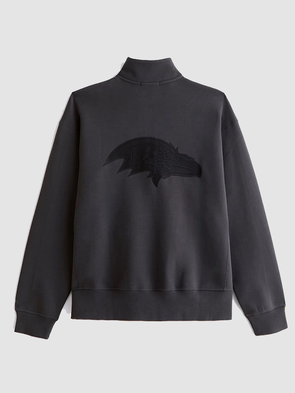 Baltimore Ravens Abercrombie & Fitch Half-Zip Sweatshirt - Image 2