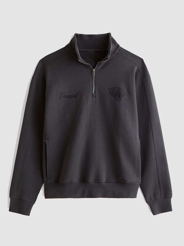 Jacksonville Jaguars Abercrombie & Fitch Half-Zip Sweatshirt - Image 2