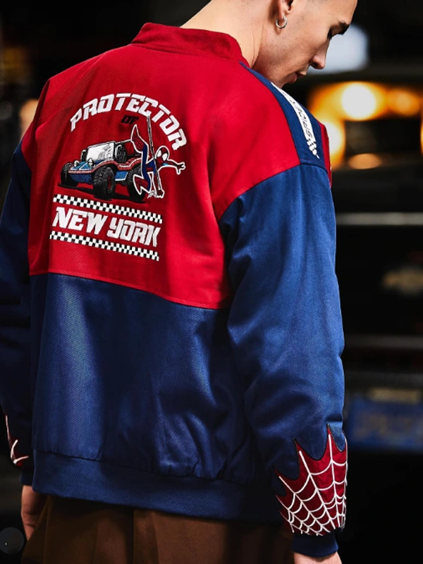 Protector of New York Spider Man Peter Parker racing jacket - Image 2