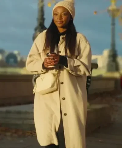 Buying London Reme Nicole White Trench Coat