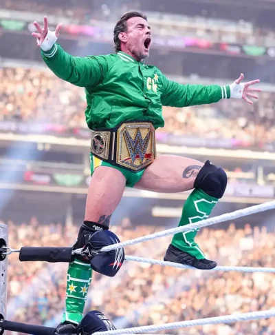 CM Punk Minnesota North Stars Green Jacket