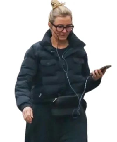 Cameron Diaz NYC 2026 Puffer Jacket