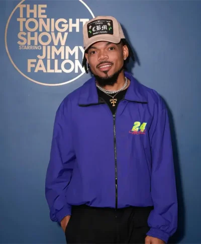 Chance the Rapper The Tonight Show Season 13 Blue Jacket