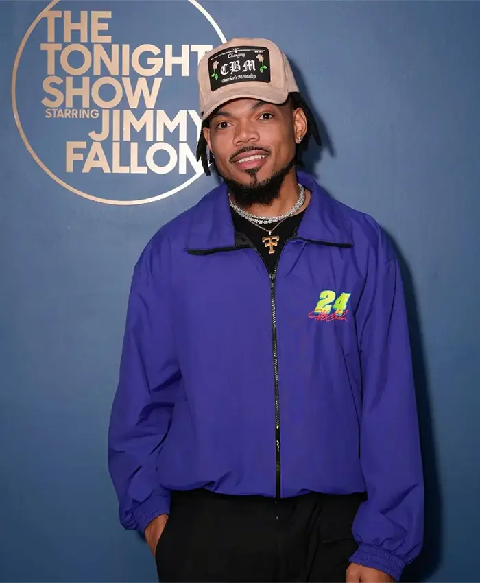Chance the Rapper The Tonight Show Season 13 Blue Jacket