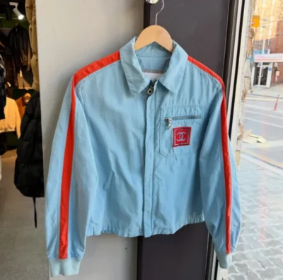 Chanel Vintage 2002 Blue Bomber Ski Jacket