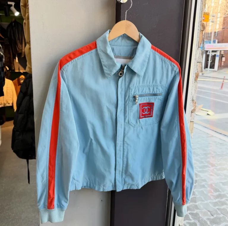 Chanel Vintage 2002 Blue Bomber Ski Jacket