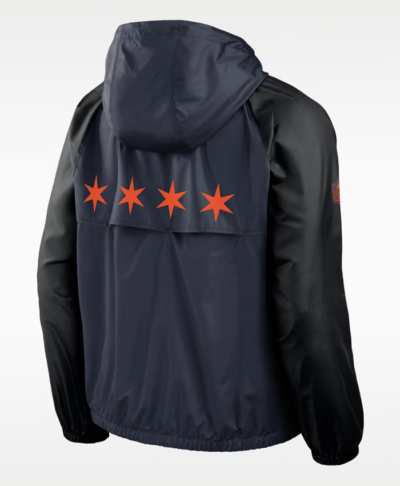 Chicago Bears NFL Nike Rivalries Hooded Windrunner Jacket