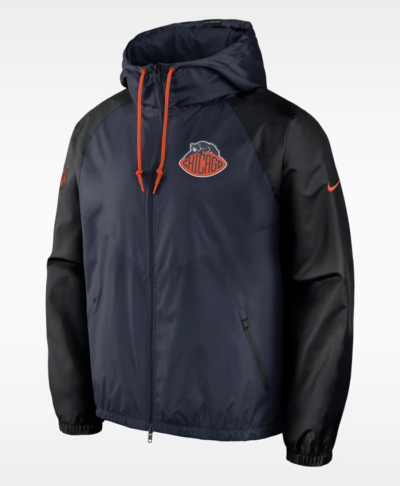 Chicago Bears NFL Nike Rivalries Hooded Windrunner Jacket