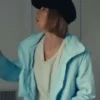Chloe Taylor The Better Sister Blue Jacket