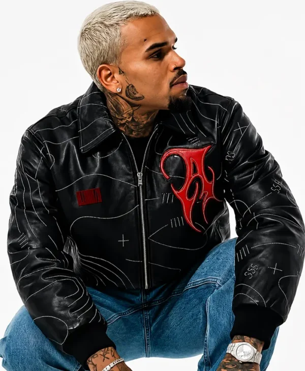 Chris Brown Auracles x Pelle Pelle Topography Jacket