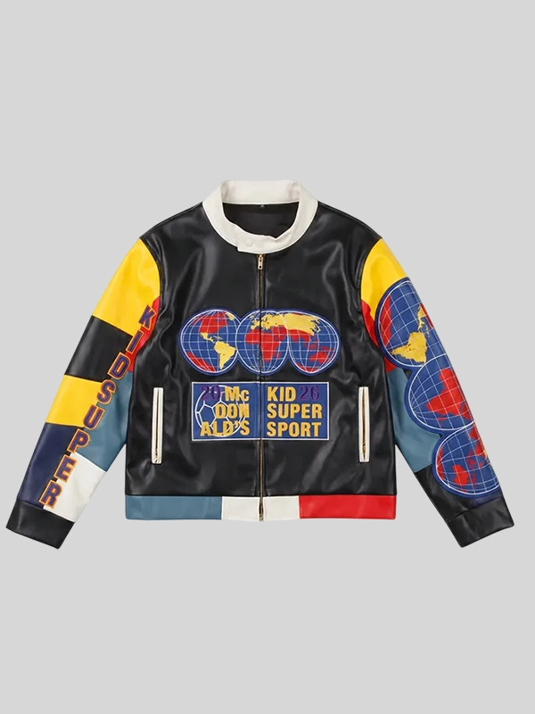 Chris Brown KidSuper x McDonald's Moto Jacket