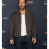 Chris Pratt Mercy 2026 Grey Suede Jacket
