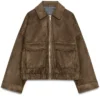 Christian Siriano Project Runway Brown Suede Jacket