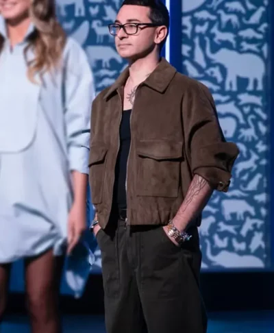Christian Siriano Project Runway Brown Suede Jacket