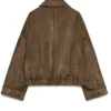 Christian Siriano Project Runway Brown Suede Jacket