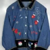 Christmas Blue Jean Jacket