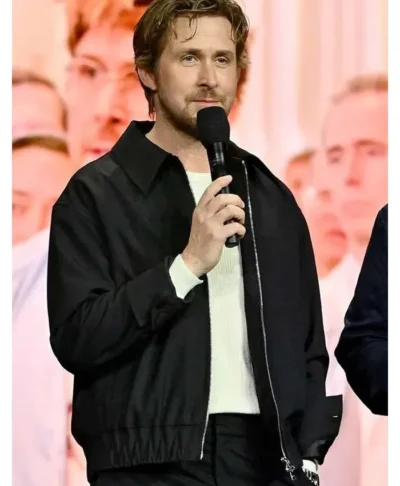 CinemaCon 2025 Ryan Gosling Black Cotton Jacket