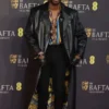 Colman Domingo BAFTA Black Leather Coat