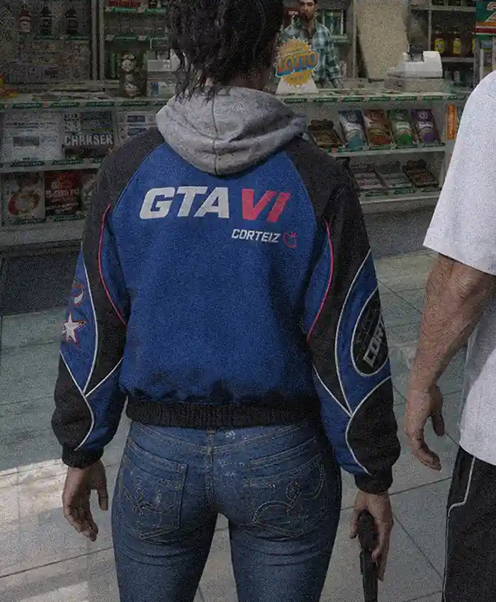 Corteiz x GTA VI Blue Racing Zip-Up Jacket