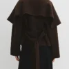 Country Road Soft Waterfall Belt Jacket