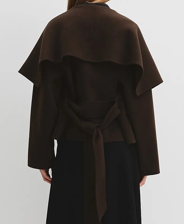 Country Road Soft Waterfall Belt Jacket
