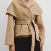 Country Road Soft Waterfall Belt Jacket