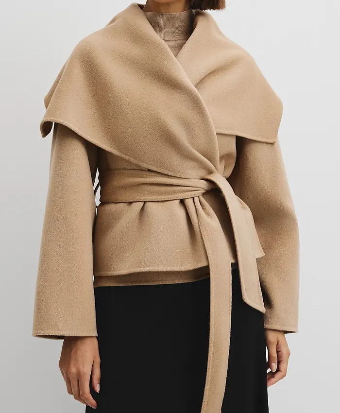 Country Road Soft Waterfall Belt Jacket
