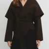 Country Road Soft Waterfall Belt Jacket
