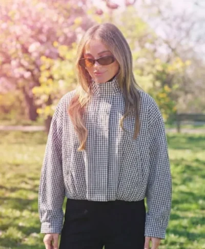 Courtney Green TOWIE Checkered Bomber Jacket