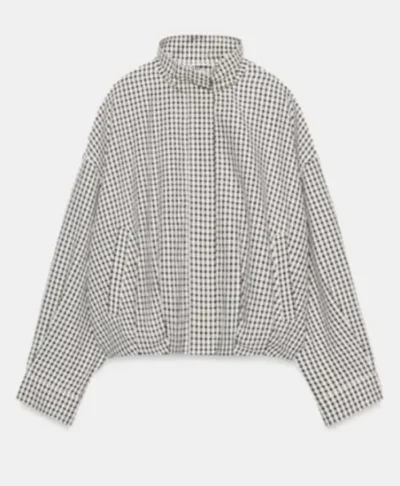Courtney Green TOWIE Checkered Bomber Jacket