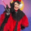 Cruella Deville D23 Expo Red And Black Fur Coat