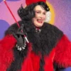 Cruella Deville D23 Expo Red And Black Fur Coat