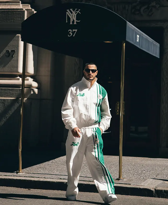 DJ Snake Algerian White And Green Tracksuit
