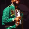 David Adeleke London Show 2026 Green Jacket