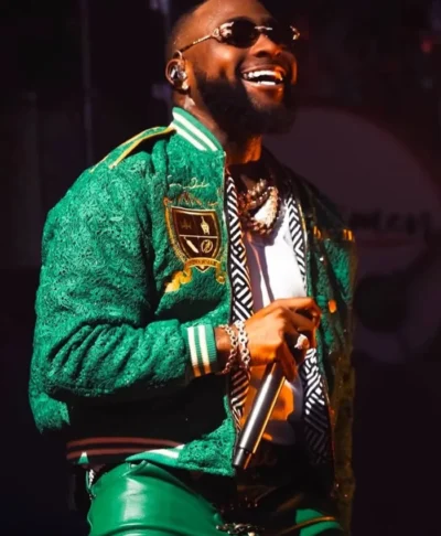 David Adeleke London Show 2026 Green Jacket