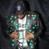 Davido London Concert 2026 Black Leather Jacket