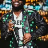 Davido London Concert 2026 Black Leather Jacket