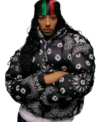 Denim Tears Fall 2026 Black Bandana Puffer Jacket