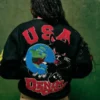 Denim Tears Fall 2026 USA Globe Panther Black Jacket