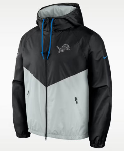 Detroit Lions NFL Nike Rivalries Hooded Windrunner Jacket