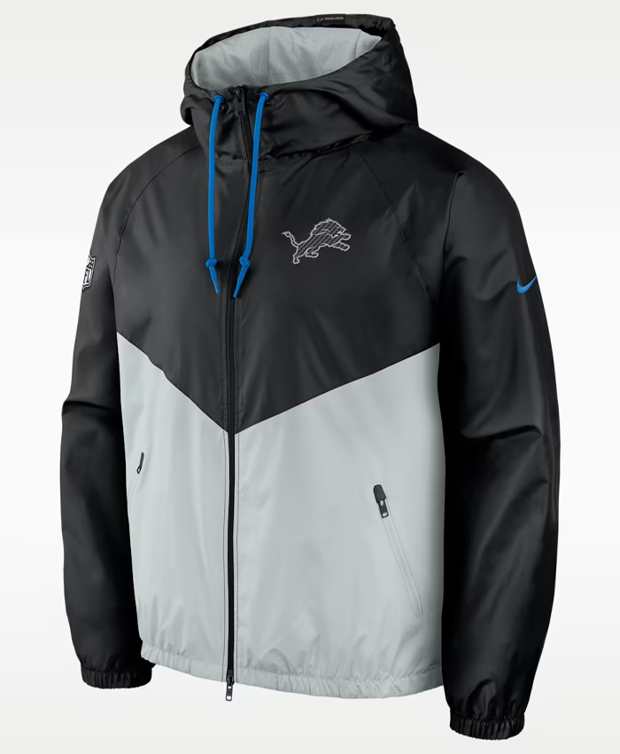 Detroit Lions NFL Nike Rivalries Hooded Windrunner Jacket