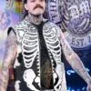 Dominik Mysterio WWE Raw White Skeleton Vest