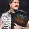 Dominik Mysterio WWE Raw White Skeleton Vest