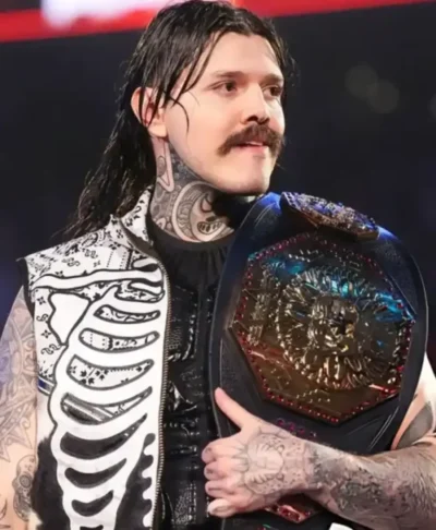 Dominik Mysterio WWE Raw White Skeleton Vest