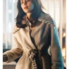 Emilia Clarke Ponies 2026 Belted Wrap Coat